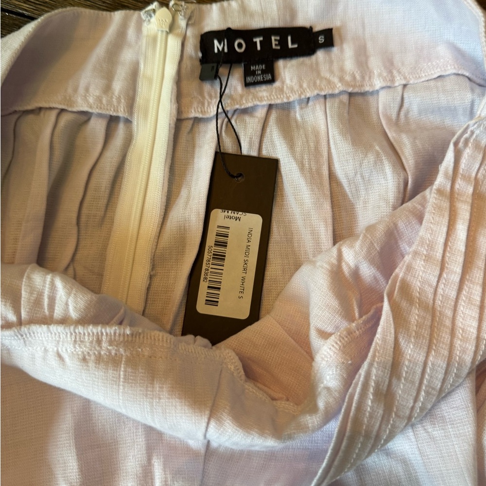 NWT Motel Rocks Asada Midi Skirt In Light Pink Size SM - Picture 3 of 8